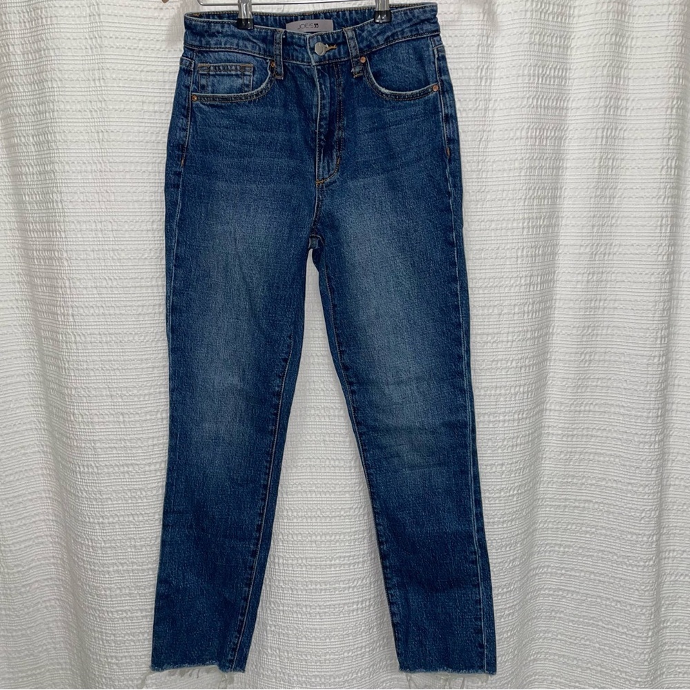 Joe’s raw hem skinny jeans